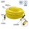 Interstate Pneumatics 1/4in 100 ft Yellow Hybrid Polymer Hose With 1/4in Brass Industrial 6-Ball Coupler & Steel Plug HH14-100H44BS - alternate 5
